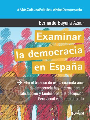 cover image of Examinar la democracia en España